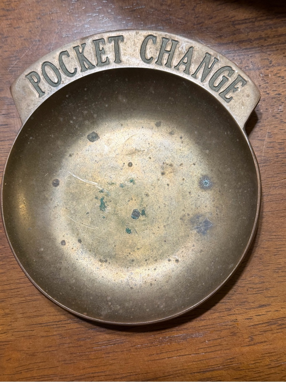 Vintage Pocket Change Brass Coin Tray - Brass Finish